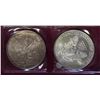 Image 2 : Two 2002 Silver Eagle Dollars