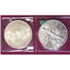 Image 3 : Two 2002 Silver Eagle Dollars