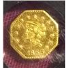 Image 3 : 1853 California Gold Dollar
