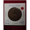 Image 1 : England 1 Penny 1918