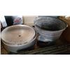 Image 2 : TACKLE BOX AND TWO METAL POTS AND PAIL