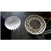 Image 2 : WICKER AND METAL WHITE PLANTSTANDS