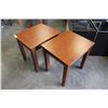 Image 1 : TWO MODERN ENDTABLES