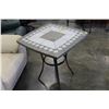 Image 2 : STONE TOP BISTRO TABLE WITH TWO CHAIRS