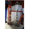 Image 1 : PAIR OF MDERN BRUSHED METAL TABLE LAMPS