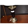 Image 2 : PAIR OF MODERN BLACK AND BRUSHED METAL TABLE LAMPS