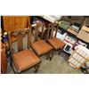Image 2 : THREE VINTAGE CARVED CHAIRS