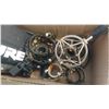 Image 2 : BOX OF MISC HOLDERS AND SHURE VHF RECIEVER