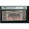 Image 1 : 1863 $10 North Carolina Obsolete Note PMG 63EPQ