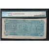 Image 2 : 1864 $50 Confederate States of America Note PMG 62EPQ