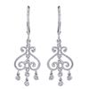 14KT White Gold 0.10ctw Diamond Chandelier Earrings