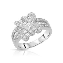 14KT White Gold 1.38ctw Diamond Ring