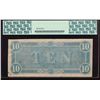 Image 2 : 1864 $10 Confederate States of American Note PCGS 64PPQ