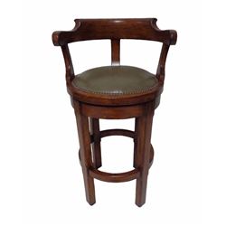 CHAMFERED LEG BAR STOOL - LOS ANGELES