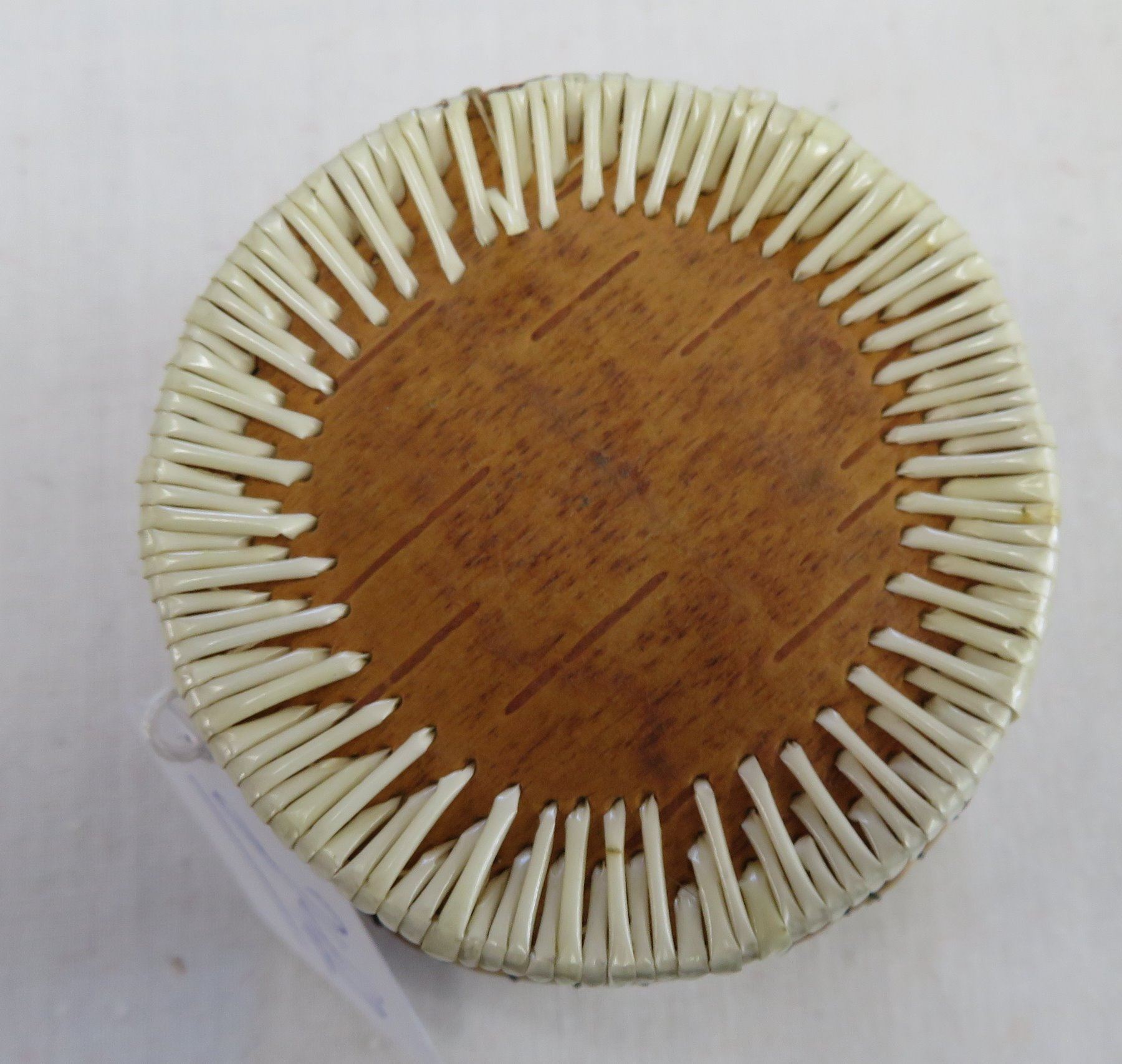 Birch Bark & Porcupine Quill Basket