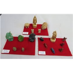 Collection of 17 Miniature Figures