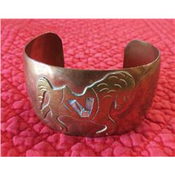 Mexican Copper & Abalone Cuff