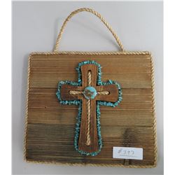 Wood Plaque & Cross