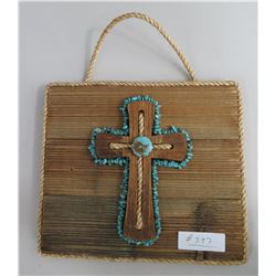 Wood Plaque & Cross