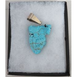 Triple Effigy Turquoise Carving