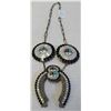 Image 1 : Zuni Inlaid Sun Face Necklace