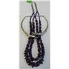 Image 1 : 2 Necklaces w/Amethyst