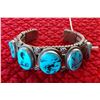 Image 1 : Navajo Sterling Silver & Turquoise Cuff
