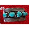 Image 10 : Navajo Sterling Silver & Turquoise Cuff