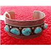 Image 1 : Navajo Sterling Silver & Turquoise Cuff
