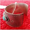 Image 3 : Navajo Sterling Silver & Turquoise Cuff