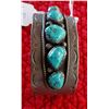 Image 9 : Navajo Sterling Silver & Turquoise Cuff