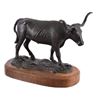 Image 1 : "Hide & Horns" Texas Longhorn Bronze