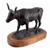 Image 2 : "Hide & Horns" Texas Longhorn Bronze