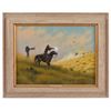 Image 1 : Donald Yena "End Of A Cow Thief" Oil Painting