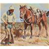 Image 2 : Harold Lyon "Ride a Little Walk a Little" Painting