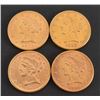 Image 1 : 4 US $5 Gold Coins