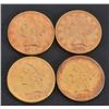 Image 3 : 4 US $5 Gold Coins