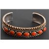 Image 1 : Sterling Silver Coral Indian Bracelet