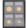 Image 1 : Set of 4 1999-W Eagle Gold Coins $5 to $50