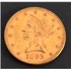 Image 1 : 1893 US $10 Gold Coin