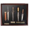 Image 1 : Cased Collection of 4 Bowie Knives