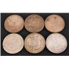 Image 2 : 6 US Silver Dollar Coins 1881-1921