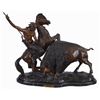 Image 1 : Theodore Bau "Buffalo Hunt" Bronze