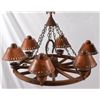 Image 1 : W.R. Dallas Wagon Wheel Chandelier