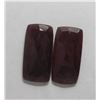 Image 1 : 45.21ct GIA Approved Ruby Slice 2pcs Rectangle cut