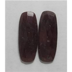 33.35ct GIA Approved Ruby Slice 2pcs Radiant/Rectangle cut