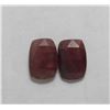 Image 1 : 9.36ct GIA Approved Ruby Slice 2pcs Rectangle cut