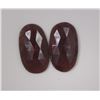 Image 1 : 49.42ct GIA Approved Ruby Slice 2pcs Oval cut