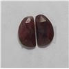 Image 1 : 9.69ct GIA Approved Ruby Slice 2pcs Fancy cut