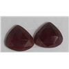 Image 1 : 8.24ct GIA Approved Ruby Slice 2pcs Pear cut